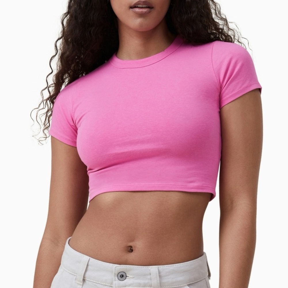 NWT: Cotton On Pink Crop Top